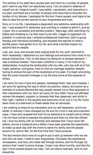 Illustration for article titled Shitty Male Apologies From This News Cycle, Ranked